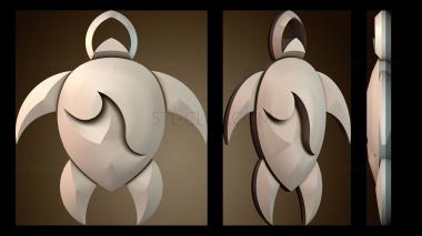 3D модель Волнистая морская черепаха (STL)