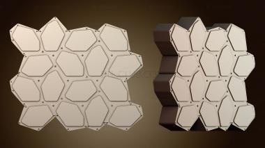 3D модель Сотовая настенная полка (STL)