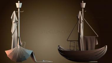 3D модель Кухня лодка на реечной стойке (STL)