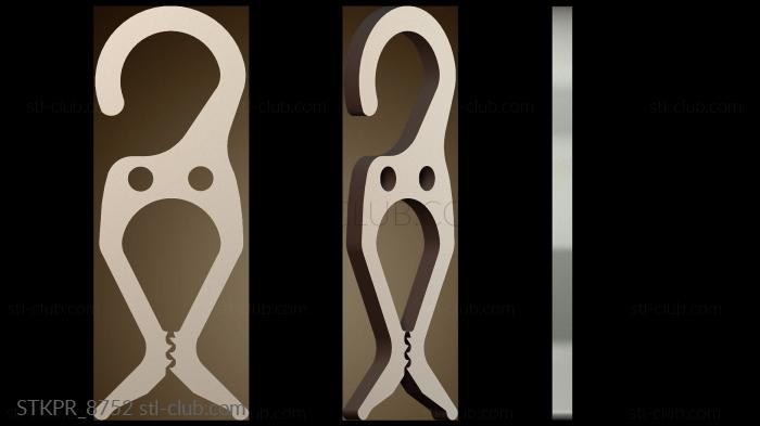 Статуэтки упрощенные Вешалка для полотенец