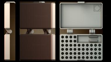 3D модель Коробка для маленьких отверточных бит Печать на месте (STL)