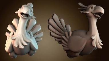 3D модель чокобо ноги (STL)