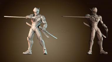 3D модель Фан арт Гэндзи (STL)