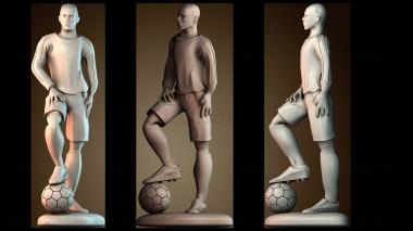 3D модель Фигурка стоящего футболиста (STL)