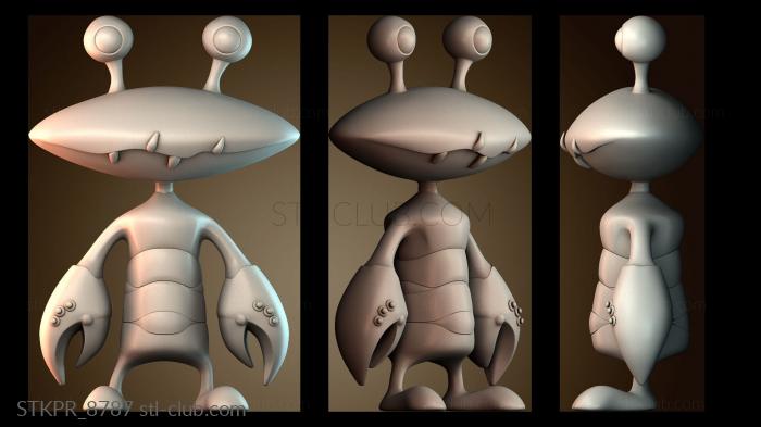 Статуэтки упрощенные Мультфильм «Краб воин»