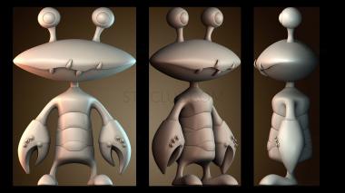 3D модель Мультфильм «Краб воин» (STL)