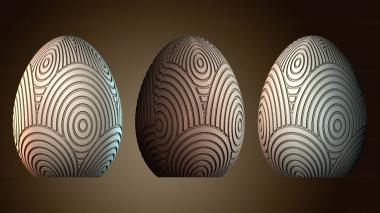 3D модель Ретро светильник в виде пасхального яйца из кольчуги (STL)