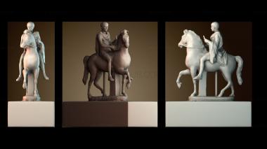 3D модель Юноша на коне в Британском музее, Лондон (STL)