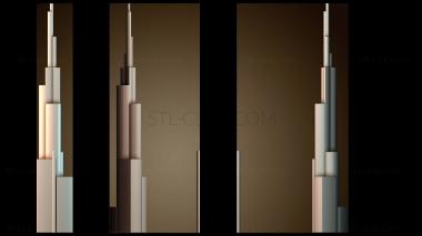 3D модель Башня Бурдж Халифа в Дубае1 (STL)