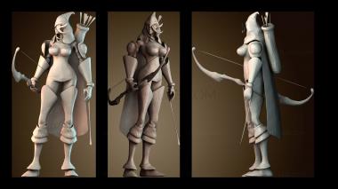 3D модель Эш League of Legends (STL)