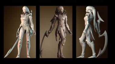 3D модель Диана League of Legends (STL)