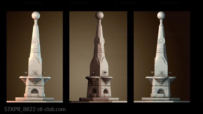 Статуэтки упрощенные Мемориальный фонтан Джона Ранца в парке Клиссолд, Лондон