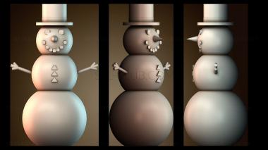 3D модель Простой снеговик (STL)