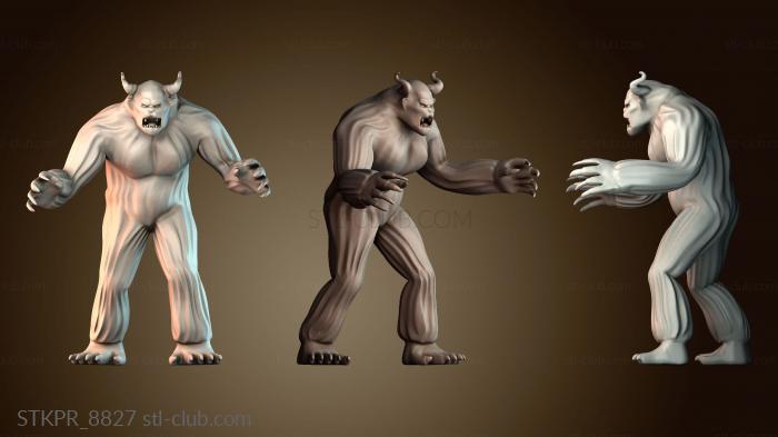 Статуэтки упрощенные Отвратительный йети