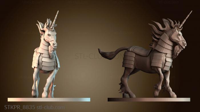 Статуэтки упрощенные Бронированный единорог