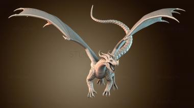 3D модель Древний Пламенный Дракон (STL)