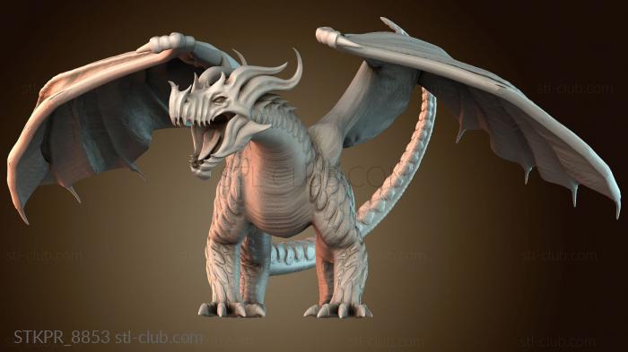 Статуэтки упрощенные Древний Пламенный Дракон