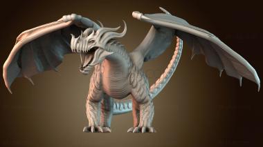 3D модель Древний Пламенный Дракон (STL)