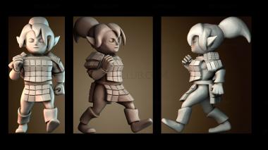 3D модель Женщина полукровка священник (STL)