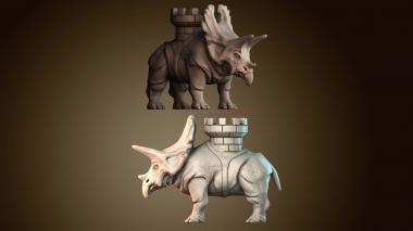 3D модель Боевой динозавр (STL)