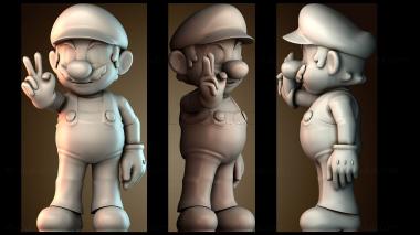 3D модель Супер Марио (STL)