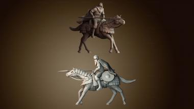 3D модель Баба Яга на всаднике (STL)