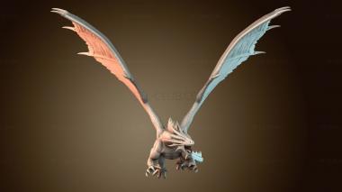 3D модель Летающий дракон (STL)