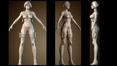 3D модель Опасная девчонка (STL)