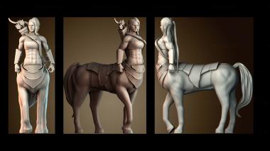 3D модель Кентавр самка улан (STL)