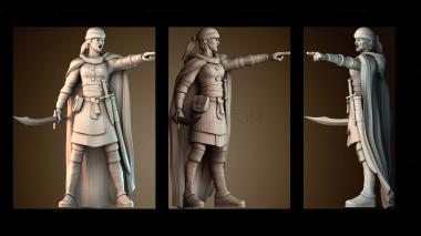 3D модель Бандитский капитан женского пола (STL)