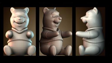3D модель Винни Пух (STL)