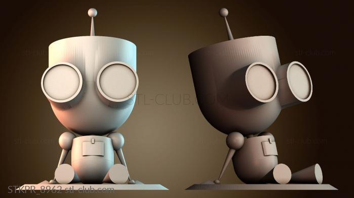 Статуэтки упрощенные Милый персонаж робот