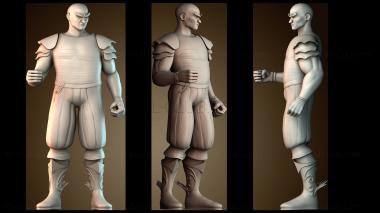 3D модель Военный человек (STL)