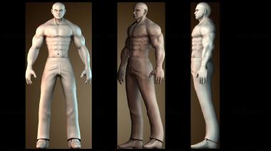 3D модель Мужчина боксер (STL)