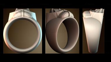 3D модель Элегантный дизайн кольца (STL)