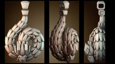 3D модель Абстрактная изогнутая скульптура (STL)