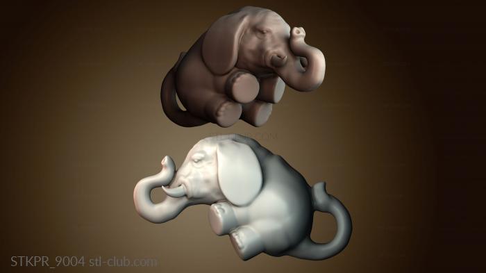 Статуэтки упрощенные Абстрактная скульптура слона