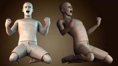 3D модель Футболист мужчины (STL)