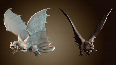 3D модель Медный дракон летит (STL)