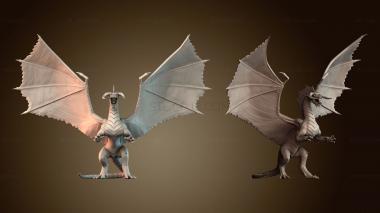 3D модель Черный дракон древний (STL)