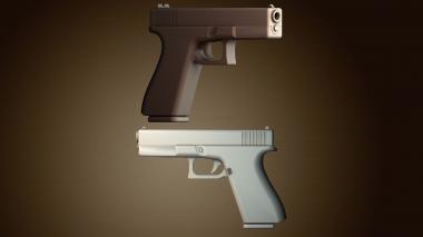 3D модель Элемент дизайна пистолета (STL)