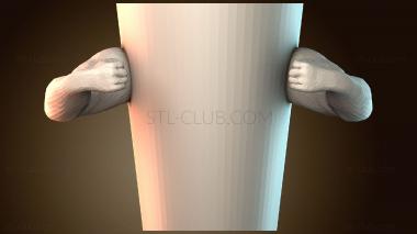 3D модель Скульптура «Борющиеся объятия» (STL)