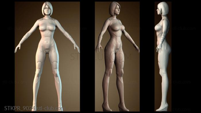 Статуэтки упрощенные Девушка будущего