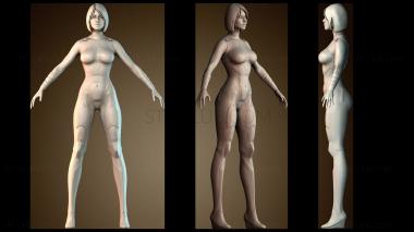 3D модель Девушка будущего (STL)