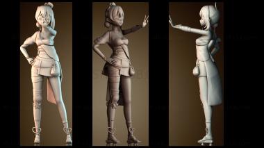 3D модель Японская мастерица боевых искусств (STL)