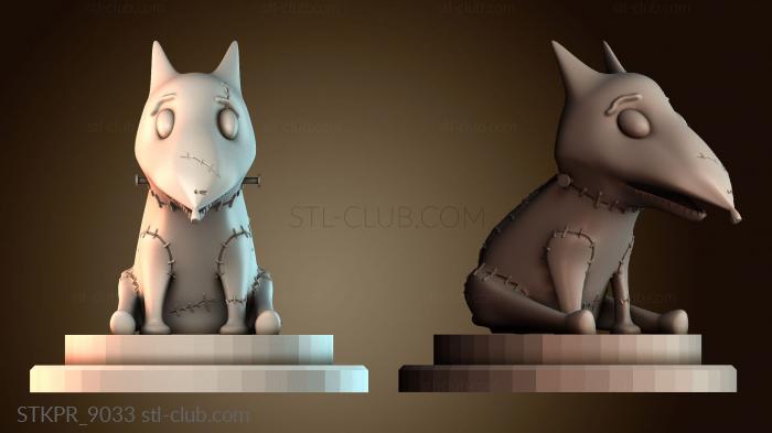 Статуэтки упрощенные Сшитая скульптура волка