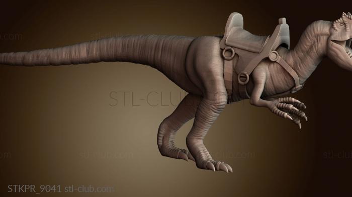 Статуэтки упрощенные Аллозавр в доспехах