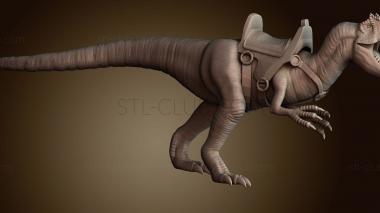 3D модель Аллозавр в доспехах (STL)