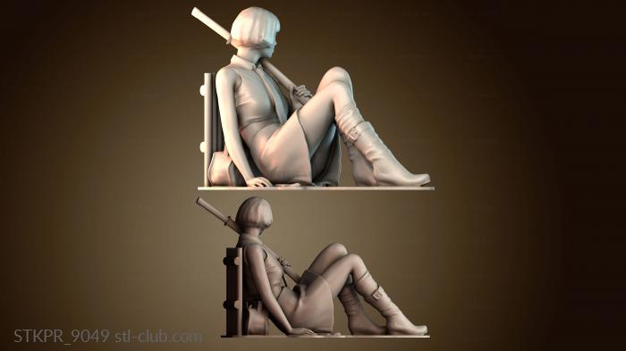 Статуэтки упрощенные японская школьница