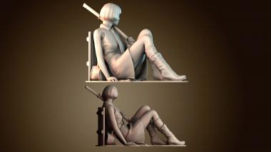 3D модель японская школьница (STL)